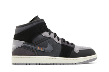 Air Jordan 1 Mid SE Craft Inside Out Black Preto