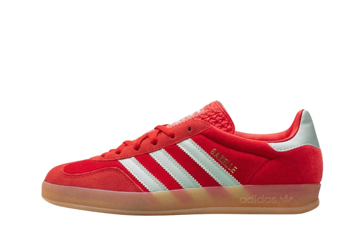 Adidas Gazelle Indoor Better Scarlet Green Velvet Vermelho