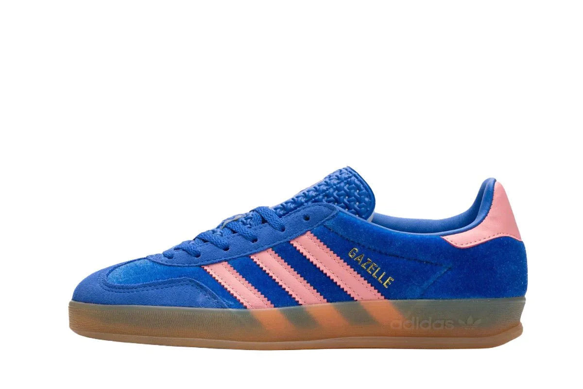Adidas Gazelle Indoor Blue Semi Pink Velvet Azul