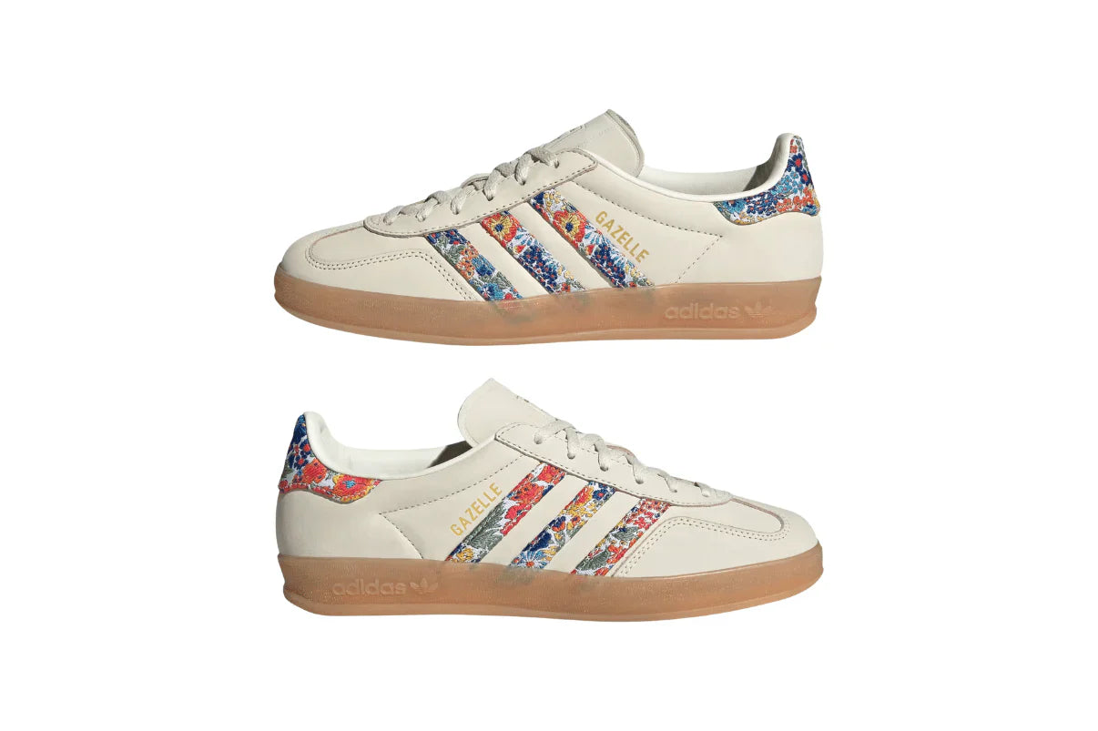 Adidas Gazelle Indoor Liberty London Floral Embroidery Stripes Multi-Color