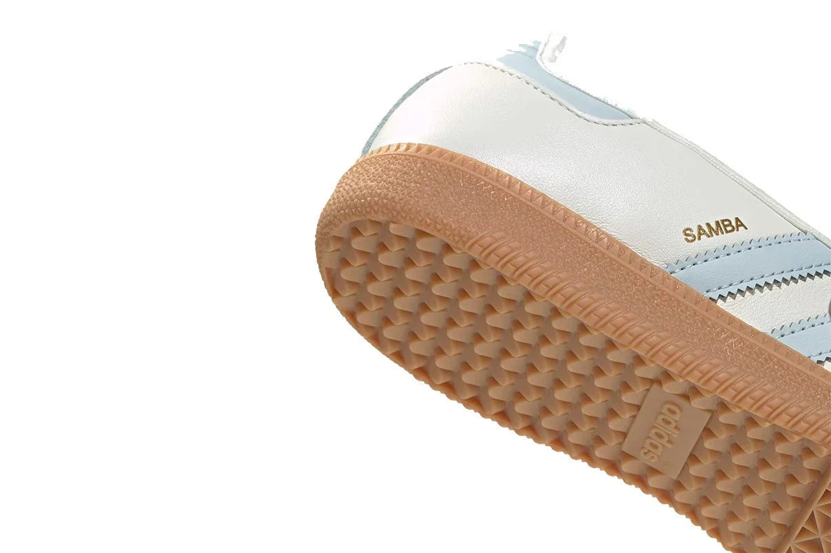 Adidas Samba Jane White Blue Gum Branco