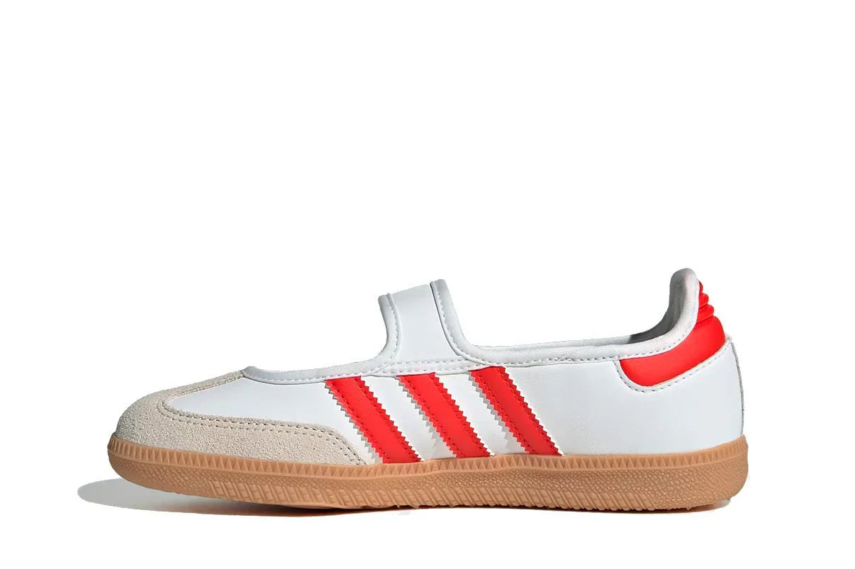 Adidas Samba Jane White Red Gum Branco