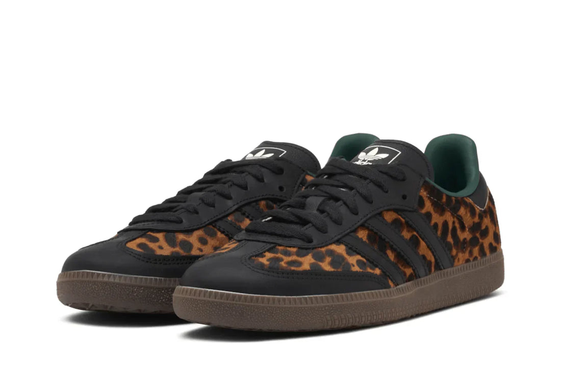 Adidas Samba Og Collegiate Green Leopard Marrom