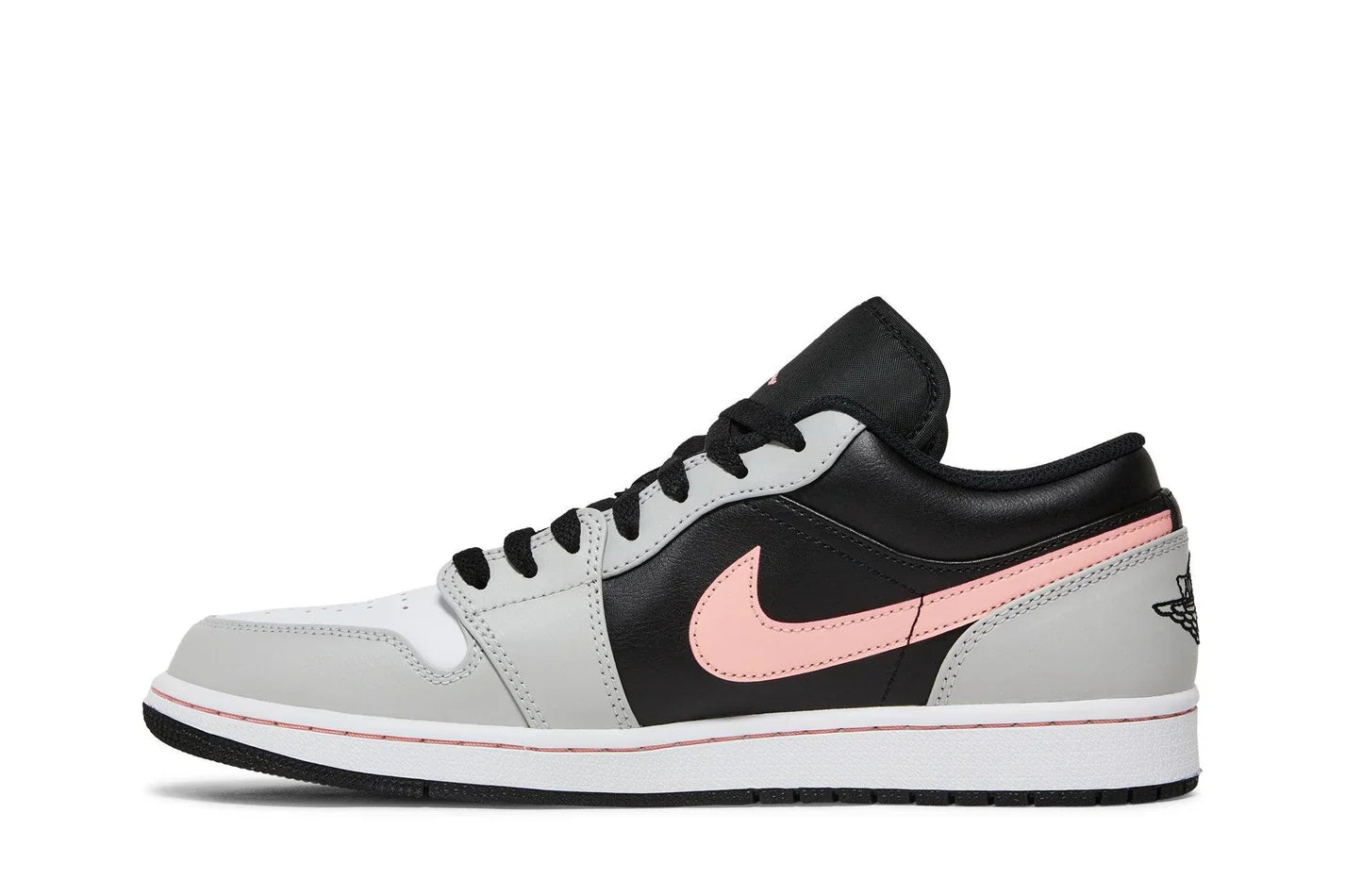 Air Jordan 1 Low Black Grey Pink Cinza