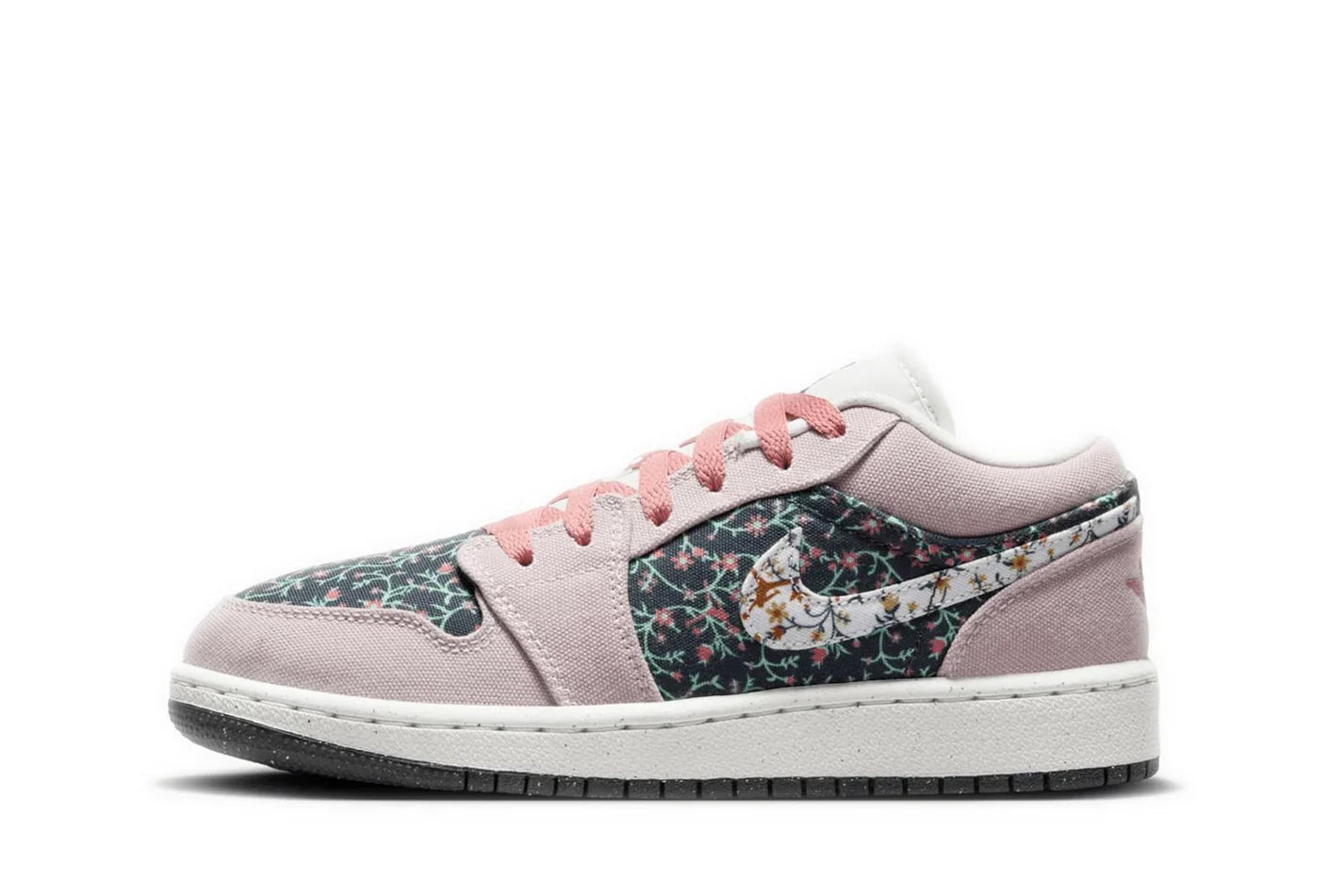 Air Jordan 1 Low "Floral Canvas" Rosa