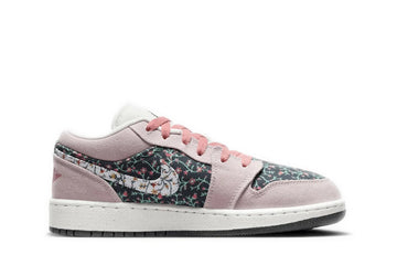 Air Jordan 1 Low "Floral Canvas" Rosa