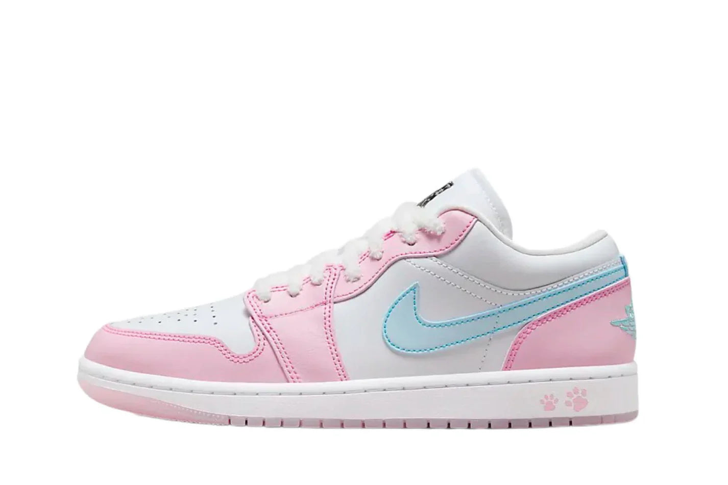 Air Jordan 1 Low Se Paw Print Pink Foam Rosa