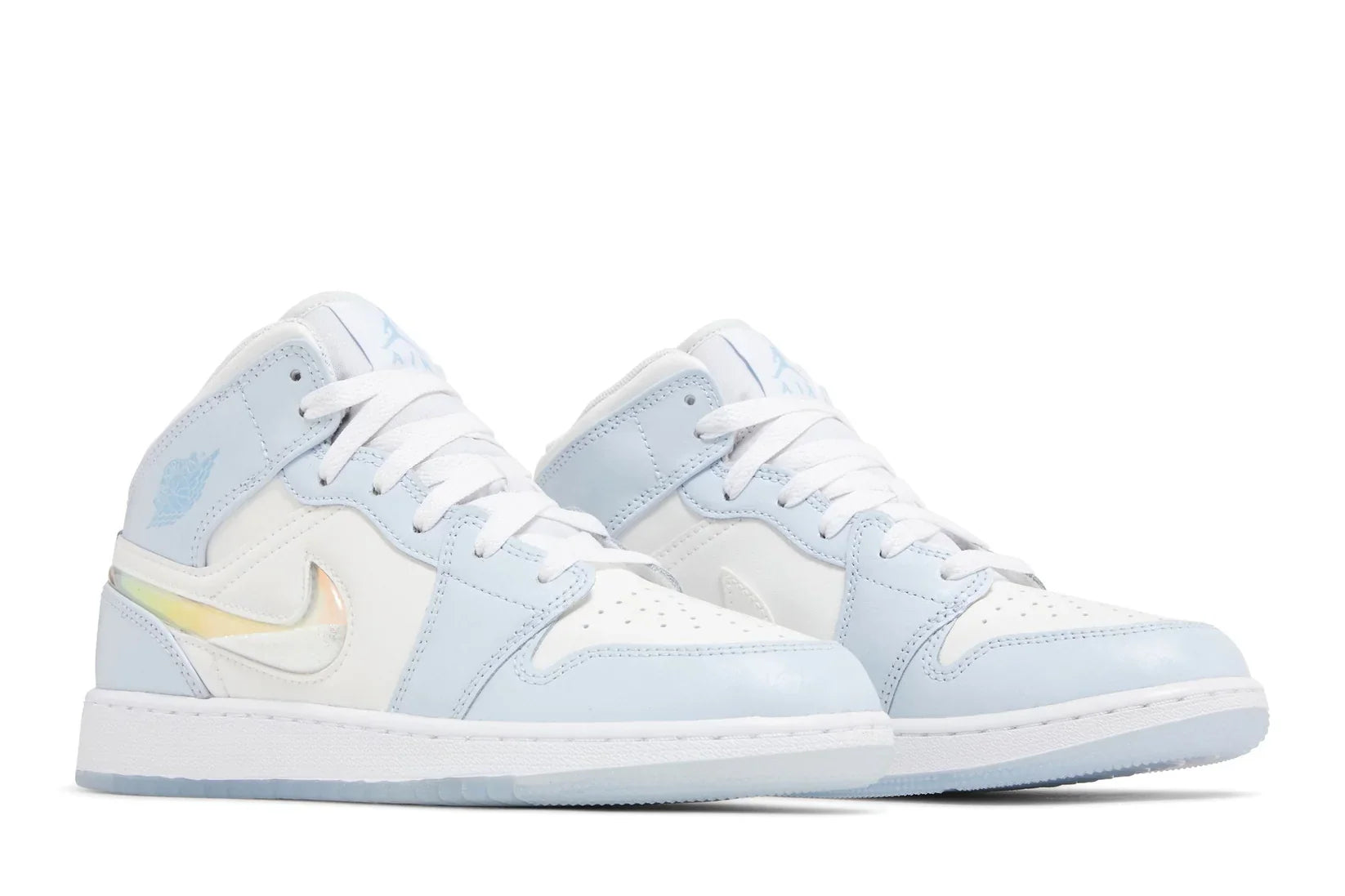 Air Jordan 1 Mid Glitter Swoosh Azul