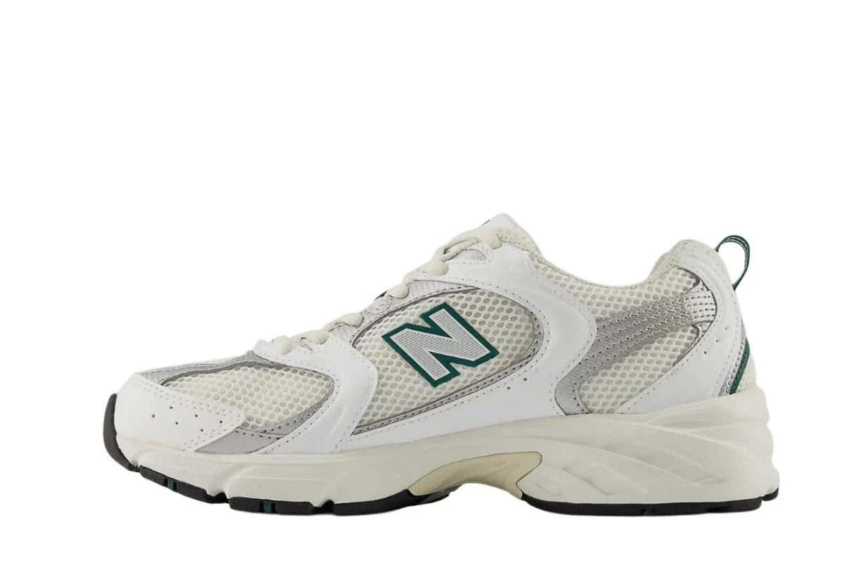 New Balance 530 Sea Salt White Marsh Green Branco