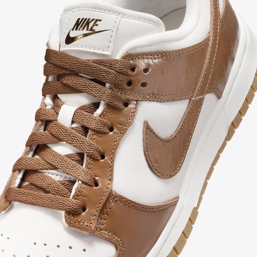 Nike Dunk Low Lx Brown Ostrich Marrom