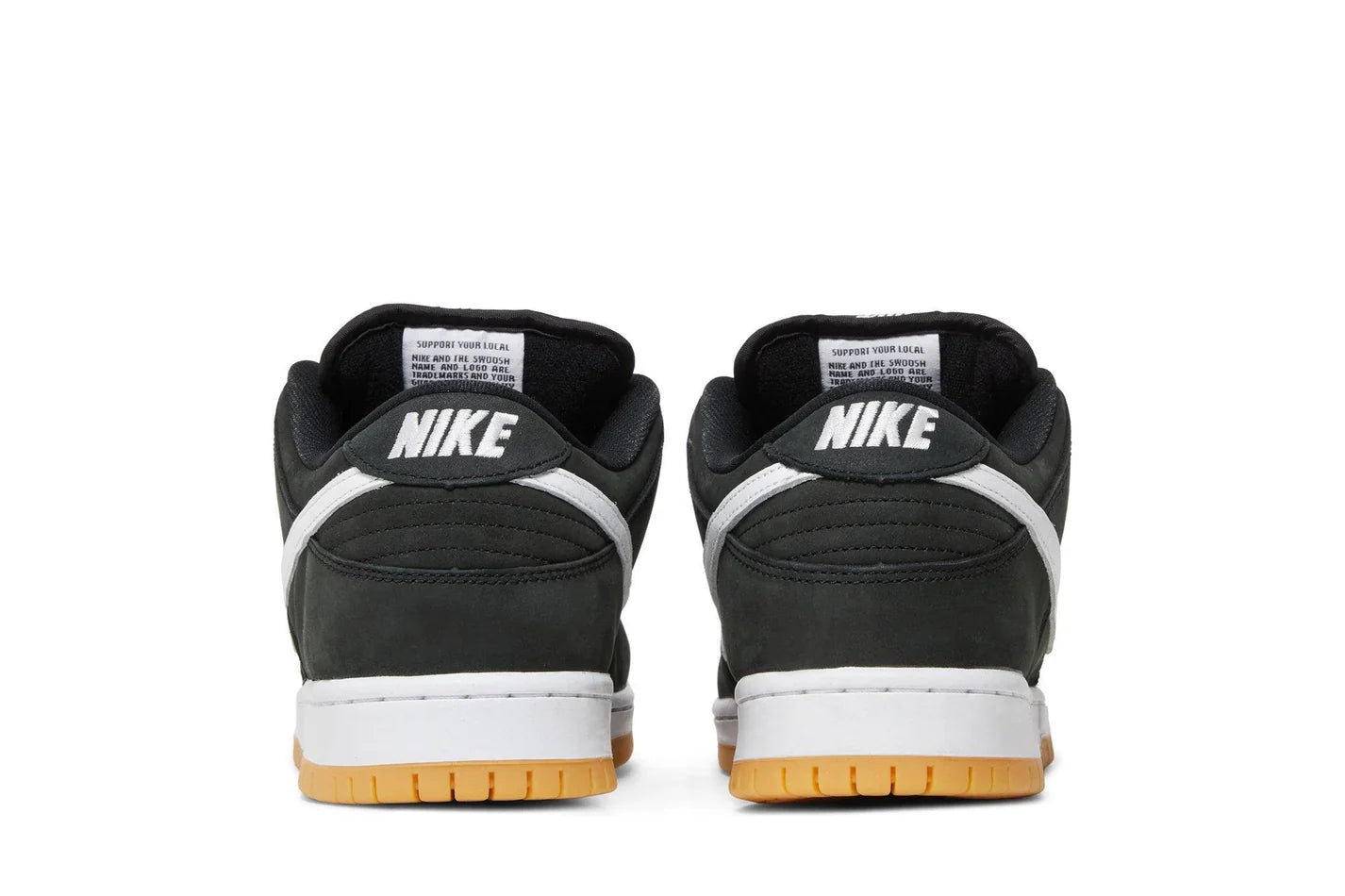 Nike SB Dunk Low Pro ISO Black Gum Preto