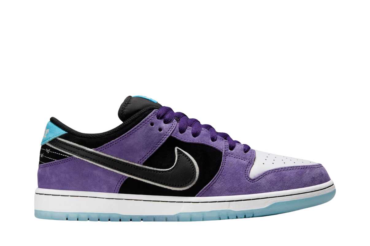 Nike SB Dunk Low Pro x Hayley Wilson Black and Court Purple Roxo