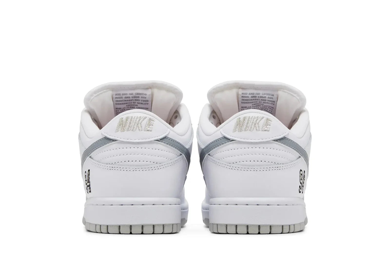 Nike SB Dunk Low Supreme 94 White Metallic Silver Branco