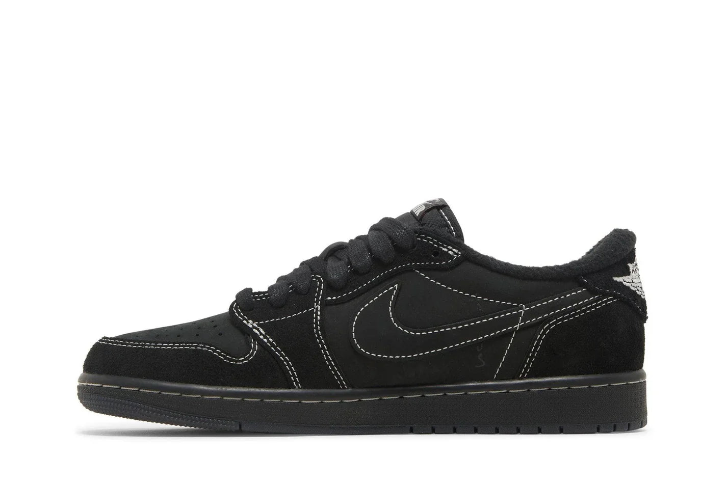 Travis Scott x Air Jordan 1 Low OG SP 'Black Phantom' Preto