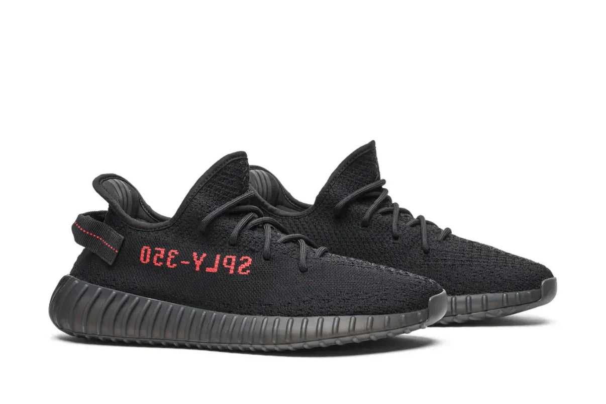 Yeezy Boost 350 v2 Black Red (Bred) Preto